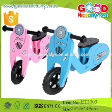 2015 New products fashion lovely design 2 wheels wooden push scooter for sale